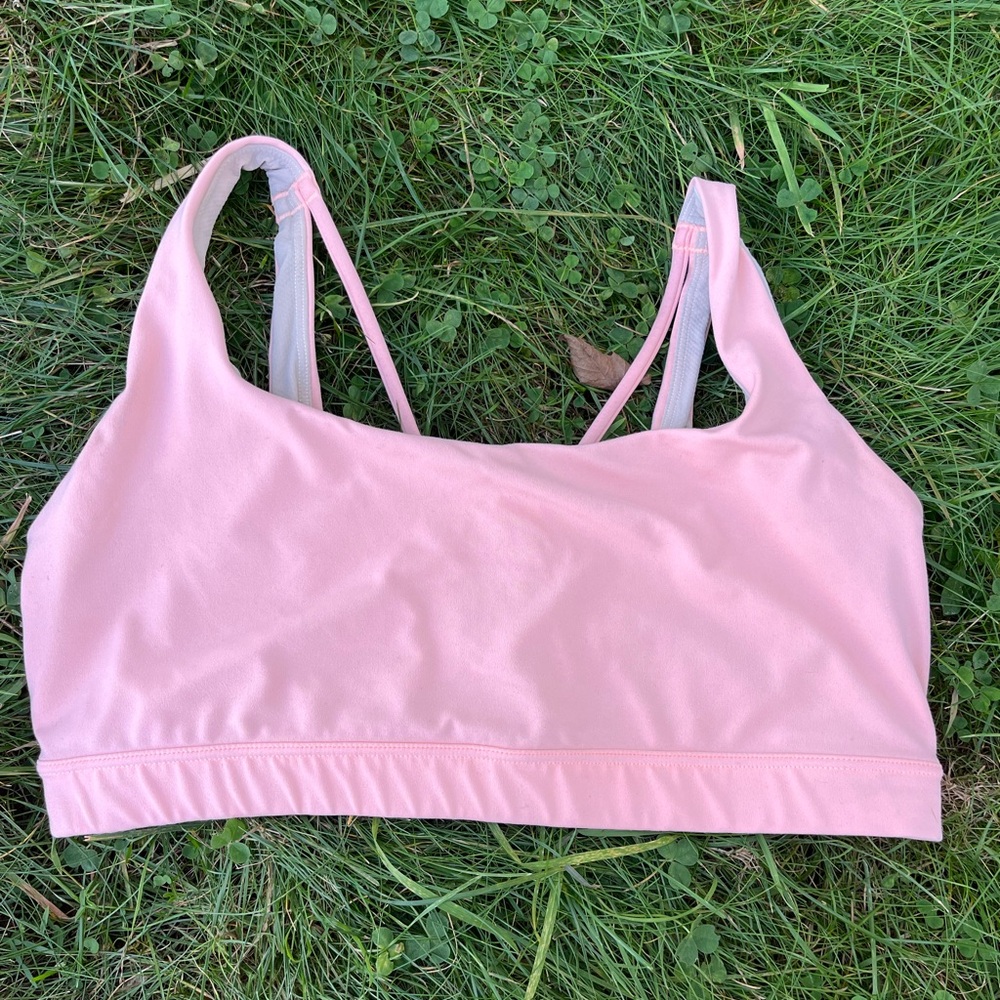ATHLETA exhale light Pink Sports Bra- XL